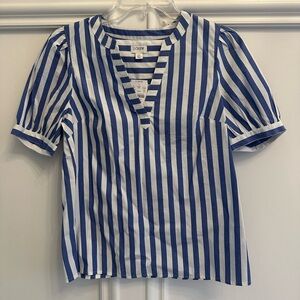 JCrew Striped Popover